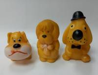 Набор игрушек резиновых 3 шт "Собачки"(сост.на фото)